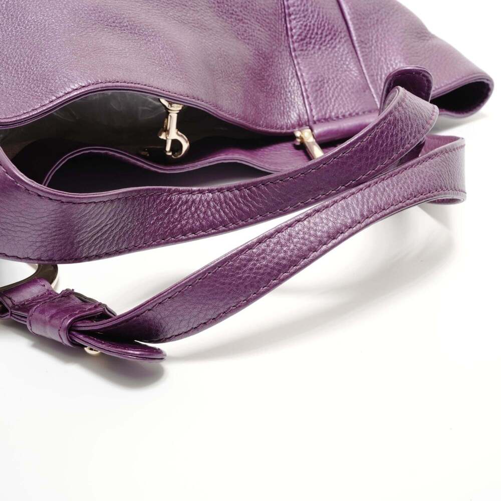 GUCCI Purple Leather Tote Bag - Picture 12 of 13
